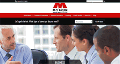 Desktop Screenshot of mcfarlininsurance.com